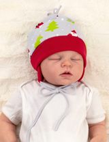 Baby Sweets Mütze Weihnachten HoHoHo rot Newborn (56) - 4