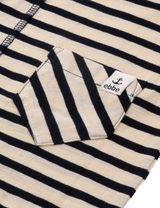 Ebbe Kids Strampler Streifen beige 74 (6-9 Monate) Offwhite stripe - 4