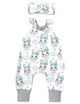 Baby Sweets 2 Teile Strampler Hase Lieblingsstücke weiß - 0