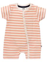 Ebbe Kids Strampler Streifen beige 80 (9-12 Monate) Coral Stripe - 0