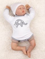 Baby Sweets Body Little Elephant weiß 12 Monate (80) - 1