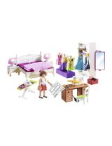 Playmobil 67 Teile PLAYMOBIL® Schlafzimmer mit Nähecke Dollhouse 14x9,5x5,5 cm 4+ Jahre bunt - 0