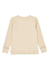 Müsli by Green Cotton Langarmshirt Unifarben creme 128 - 1