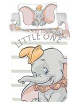 Disney 2 pièces Linge de lit Dumbo Rayures 135x100 cm Blanc - 0