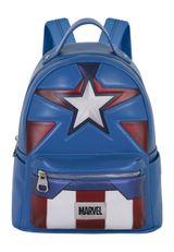Marvel Captain America GuriHiru-Hooded Rucksack 25x29x16 cm blau blau Onesize Kinder - 1