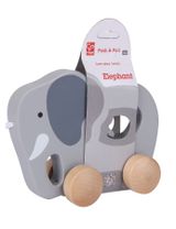 Hape Ziehtier Elefant Holz 6,3x14,1x11,8 cm 12+ Monate grau - 0