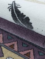 Teppich Indianer Feder lila 80x150 - 5