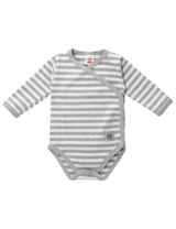 Makoma Wickelbody Streifen grau - 0