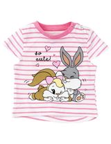 E Plus M 2 Teile Set Looney Tunes Streifen rosa 80 (9-12 Monate) - 1