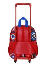 Marvel Captain America Patriot-Small 3D Backpack with Wheels Rucksack 34x26x13 cm blau, rot Onesize Kinder - 1