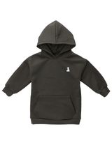 MaBu Kids Hoodie Bruno, der Eisbär Oversize dunkelgrau 98 (2-3 Jahre) - 0