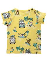 Villervalla T-Shirt Surfende Tiere gelb 128 (7-8 Jahre) - 1