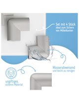 SIPO 4 pièces Protection rebords Gris - 2
