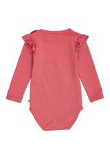 Müsli by Green Cotton Langarmbody Unifarben lila rosa 62 - 1