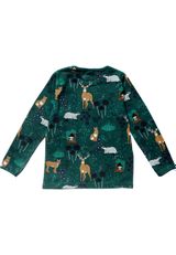Villervalla Winter Forest Langarmshirt lila dunkelgruen 110 - 1
