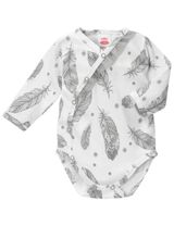 Makoma Body croisé Plume Volant 0-6 mois Blanc 3-6M (68 cm) - 1