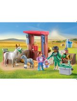 Playmobil 55 Teile PLAYMOBIL® Tierarzteinsatz bei den Eseln Country 19x10x10 cm 4+ Jahre bunt - 2