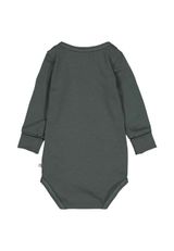 Müsli by Green Cotton Langarmbody Unifarben dunkelgruen 92 - 1