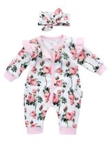 Baby Sweets 2 Teile Set Schleife Floral rosa 86 (12-18 Monate) - 1