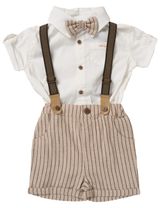 Little gent 4 pièces Ensemble 5-8 ans Marron - 0
