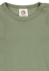Müsli by Green Cotton Langarmbody Unifarben gruen 86 - 2