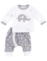 Baby Sweets 2 Teile Set Elefant Little Elephant Sterne weiß - 0