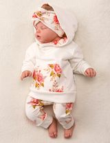 Baby Sweets 3 Teile Set Floral weiß 80 (9-12 Monate) - 4