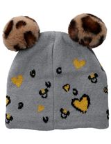 Disney Mütze Minnie Mouse Bommel grau 46-48cm - 1
