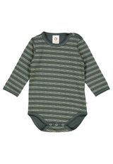 Müsli by Green Cotton Langarmbody Unifarben grün 56 - 0