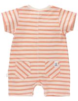 Ebbe Kids Strampler Streifen beige 68 (3-6 Monate) Coral Stripe - 1