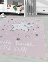 Teppich Star Sterne rosa 100x150 - 1