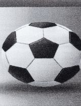 Teppich Fußball Antirutsch grau 80x120 - 2