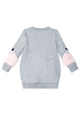 Fluffy Mädchen Kleid grau 116 - 1