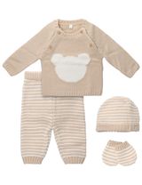 Rock A Bye Baby Boutique 4 Teile Set Bär beige 56 (Neugeborene) - 0