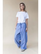 STUDIO FEDER Hose blau/weiß Medium/Large - 7