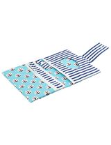 Land-Juwelen Windeltasche Anker Streifen Handmade blau - 1