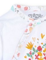 NINI Wickelbody Floral weiß - 1
