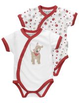 Baby Sweets 2 Teile Wickelbody Hund Little Paw rot 86 (12-18 Monate) - 0