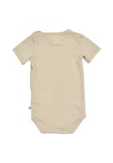 Müsli by Green Cotton Kurzarmbody Unifarben beige 56 - 1