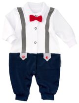 Baby Sweets Strampler Festlich blau 80 (9-12 Monate) - 0