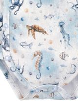 NINI Body croisé Faune Marine 0-6 mois Bleu - 3