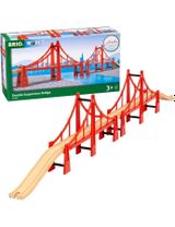 Brio 5 Teile Holzeisenbahn Zubehör Hängebrücke World CE-zertifiziert 5,6x19x115,3 cm 3+ Jahre rot - 0