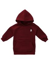 MaBu Kids Hoodie Bruno, der Eisbär Oversize kastanienbraun 116 (5-6 Jahre) - 0