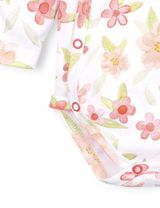 NINI Wickelbody Blume weiß 56 (Neugeborene) - 2