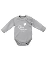 Baby Sweets Body Personalisierbar grau 62 (0-3 Monate) - 0