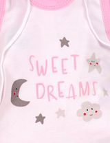 Baby Sweets 3 Teile Set Sweet Dreams Mädchen Sterne weiß 6 Monate (68) - 6