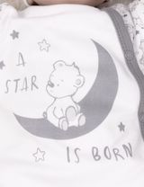 Baby Sweets Schlafanzug Bär A Star Is Born Sterne weiß 74 (6-9 Monate) - 2