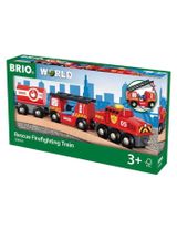 Brio 4 Teile Holzeisenbahn Zubehör Feuerwehr-Löschzug World CE-zertifiziert 3,4x4,9x24,2 cm 3+ Jahre rot - 2