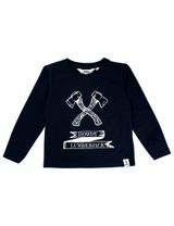 Ebbe Kids Langarmshirt dunkelblau Ax Front print 122 (6-7 Jahre) - 0