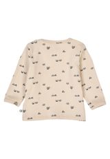 Müsli by Green Cotton Babylangarmshirt Alloverprint beige 74 - 1